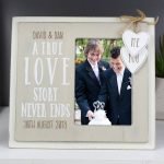 Personalised Love Story 6×4 Wooden Photo Frame