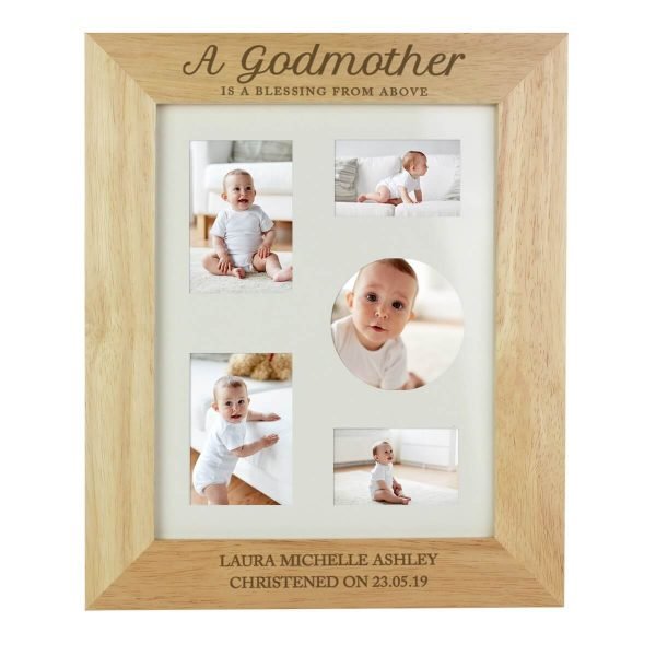 Personalised Godmother 10×8 Wooden Photo Frame
