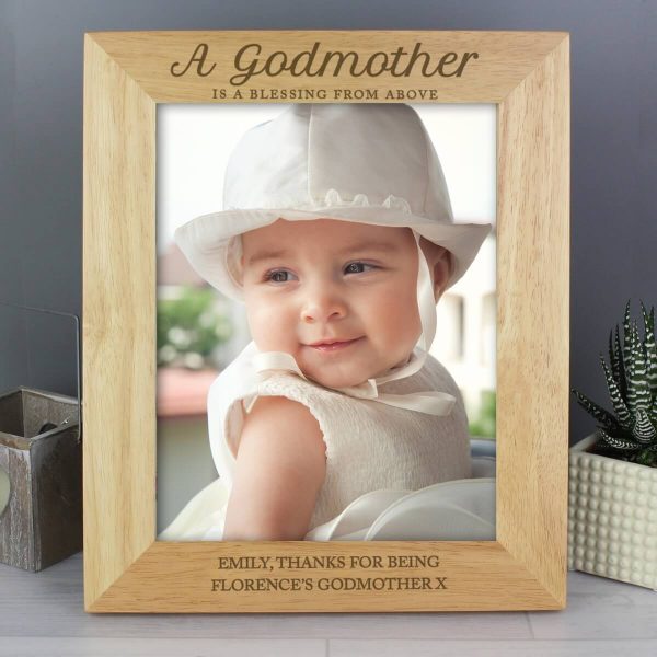 Personalised Godmother 10×8 Wooden Photo Frame