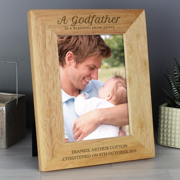 Personalised Godfather 7×5 Wooden Photo Frame