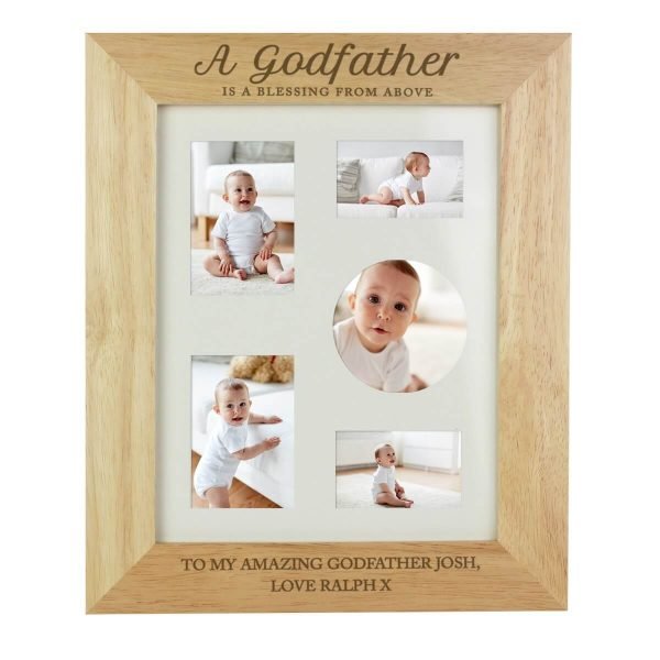 Personalised Godfather 10×8 Wooden Photo Frame