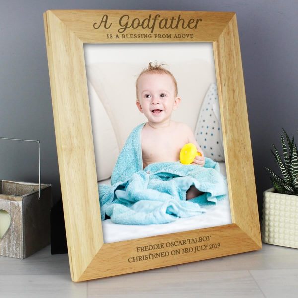 Personalised Godfather 10×8 Wooden Photo Frame