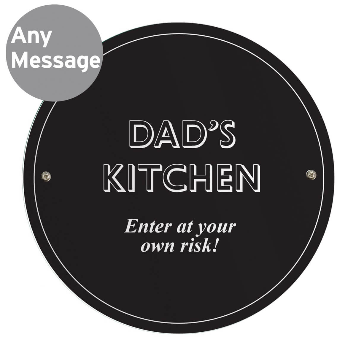 Personalised Black House/Garden Sign