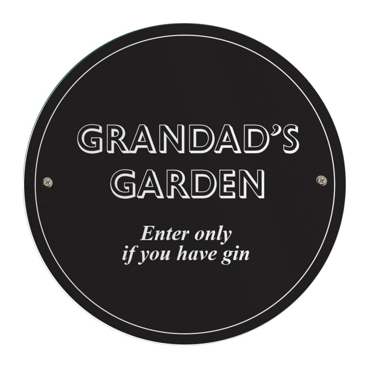 Personalised Black House/Garden Sign