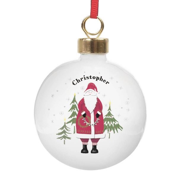 Personalised Father Christmas Bauble