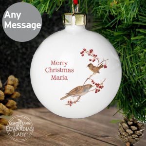 Personalised Country Diary Midwinter Bauble