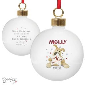 Personalised ‘Teacher’ Bauble – Silver