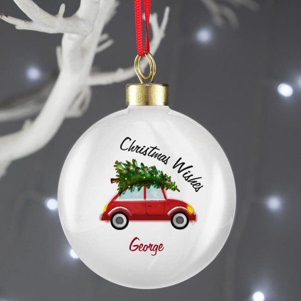 Personalised ‘Driving Home For Christmas’ Bauble