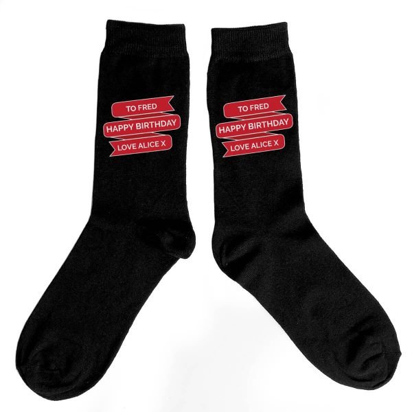 Personalised Banner Design Men’s Socks