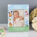 Personalised Baby Animals 6×4 Wooden Photo Frame