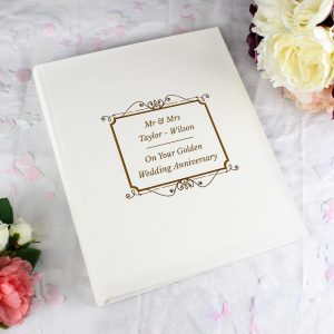 Personalised Gold Album With Sleeves