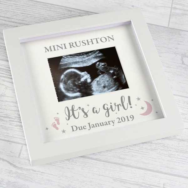 Personalised ‘It’s A Girl’ Baby Scan Frame
