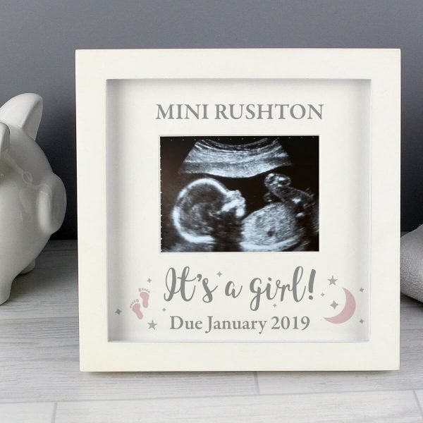 Personalised ‘It’s A Girl’ Baby Scan Frame