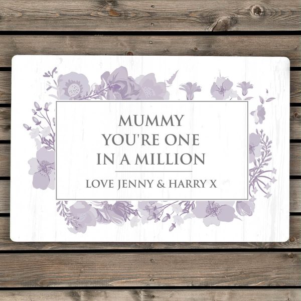 Personalised Soft Watercolour Metal Sign