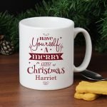 Personalised Merry Little Christmas Mug