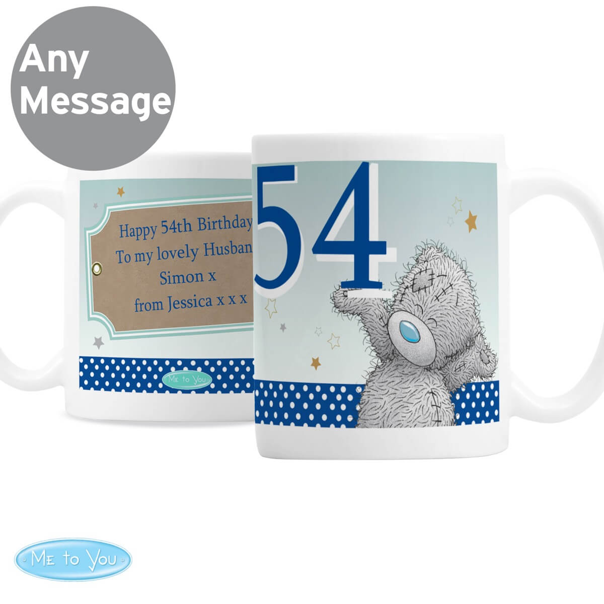 Personalised Me To You Birthday Big Age Male Mug