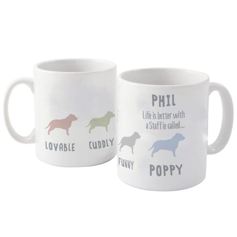 Personalised Staffordshire Bull Terrier Dog Breed Mug