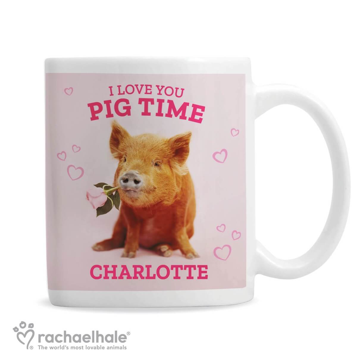 Personalised Rachael Hale ‘I Love You Pig Time’ Mug