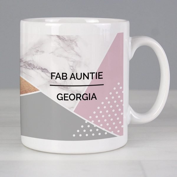 Personalised Geometric Mug