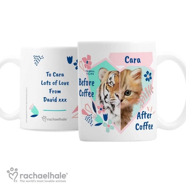 Personalised Rachael Hale ‘Before Coffee/After Coffee’ Cat Mug