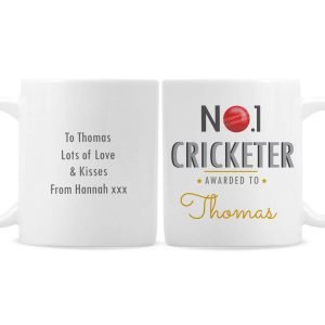 Personalised No.1 Cricket Fan Mug
