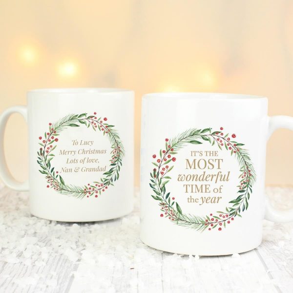 Personalised ‘Wonderful Time of The Year’ Christmas Mug