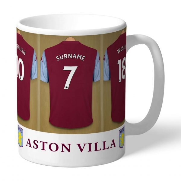 Personalised Aston Villa FC Dressing Room Mug