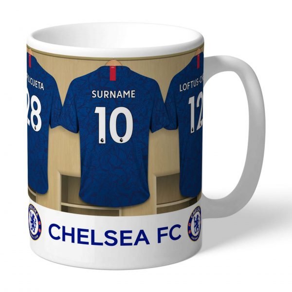 Personalised Chelsea Football Club Dressing Room Mug