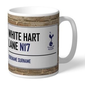 Personalised Tottenham Hotspur FC Street Sign Mug