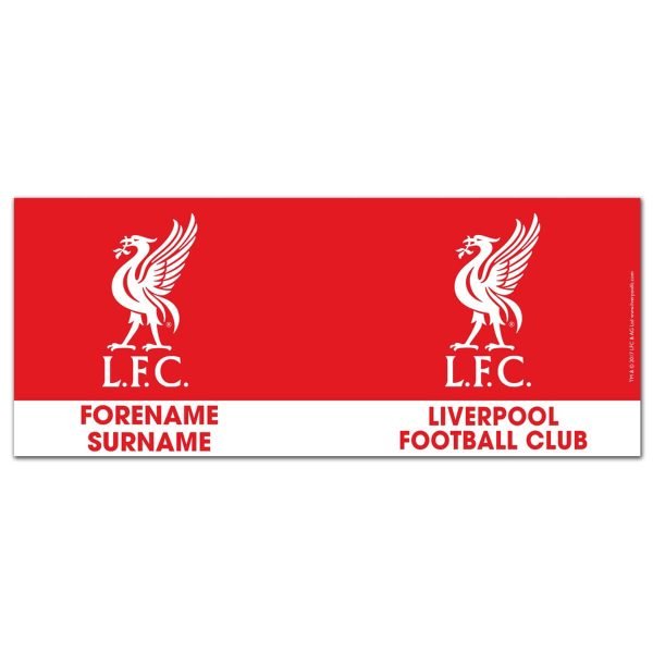 Personalised Liverpool FC Bold Crest Mug