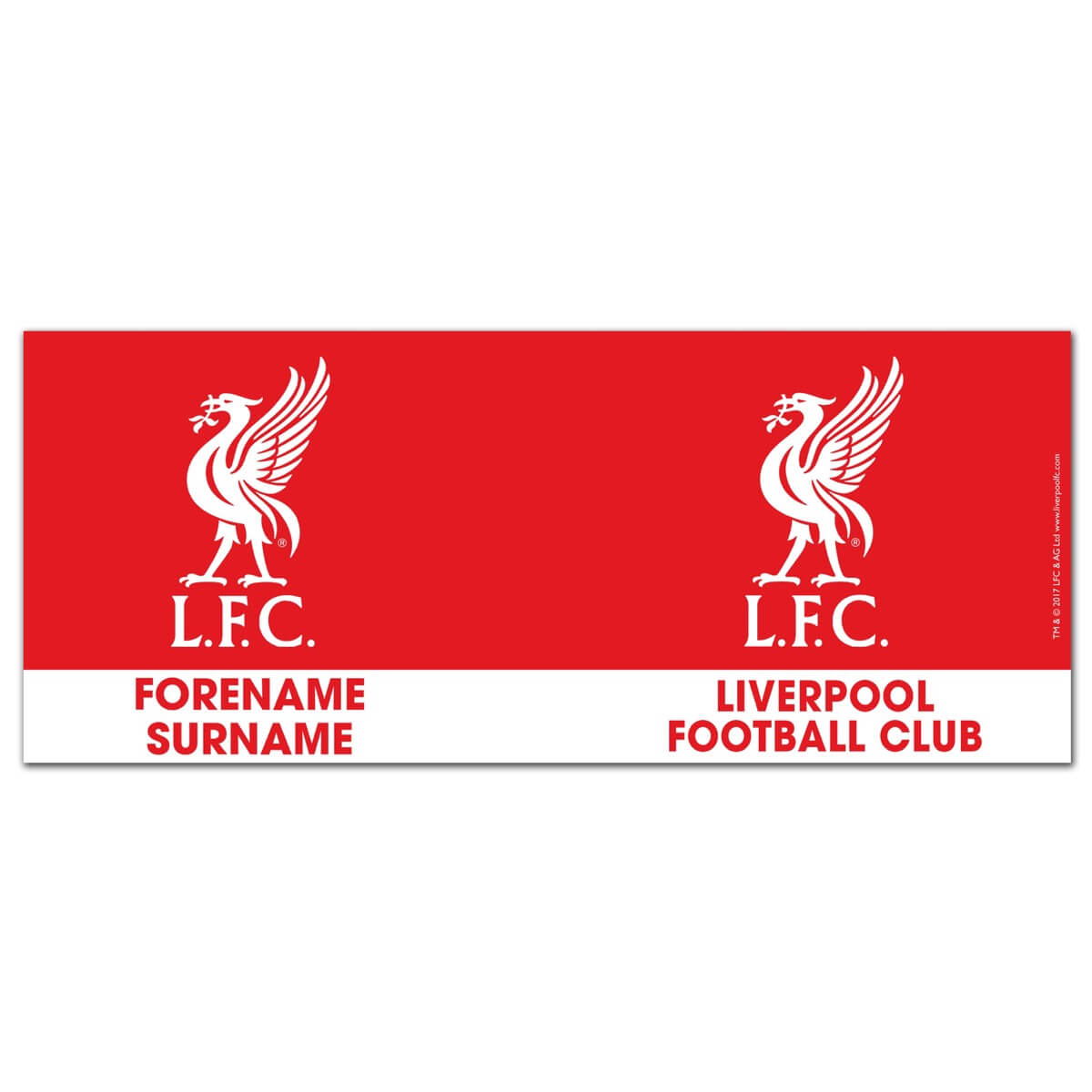 Personalised Liverpool FC Bold Crest Mug