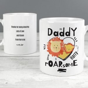Personalised Roarsome Fathers Day Mug