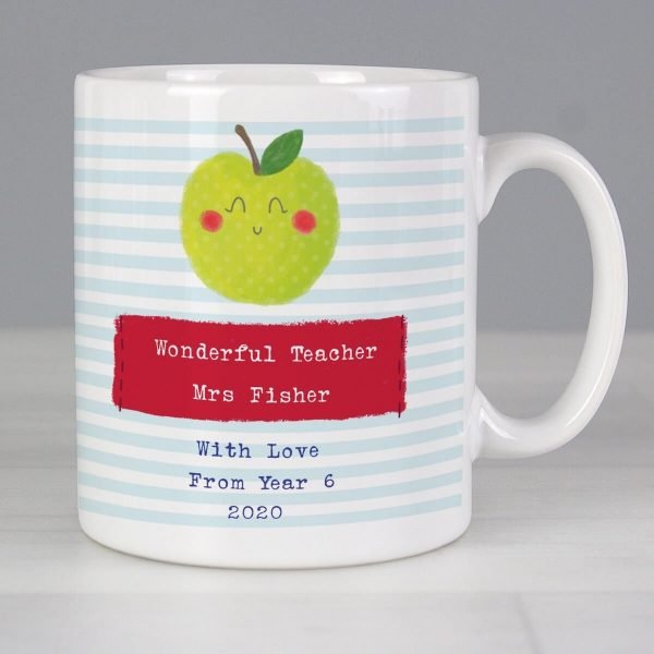 Personalised Apple for the Teacher Mug