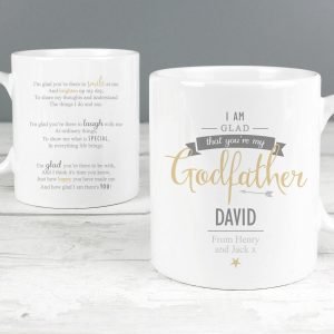 Personalised I Am Glad… Godfather Mug
