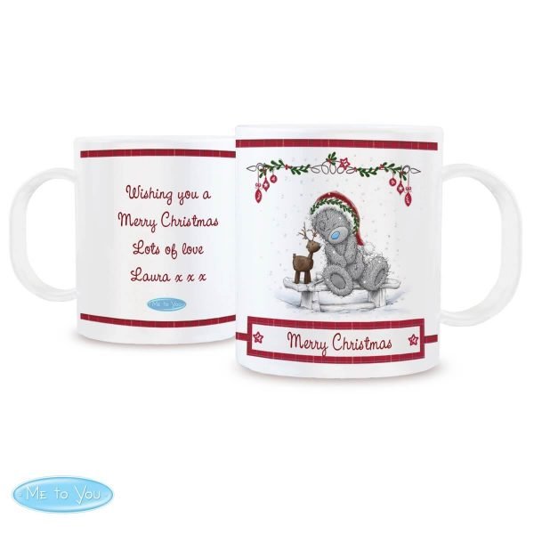 Personalised Me To You Reindeer Plastic Mug