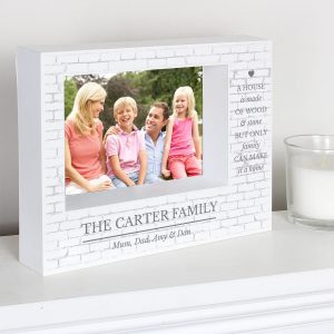 Personalised Family 7×5 Landscape Box Photo Frame