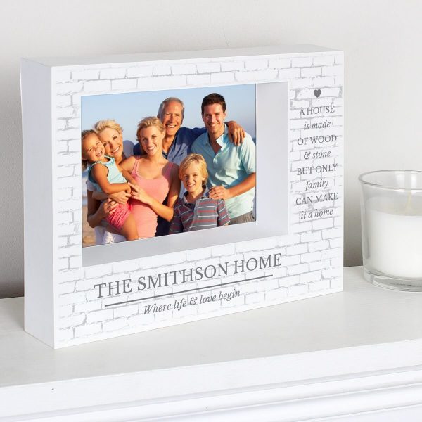 Personalised Family 7×5 Landscape Box Photo Frame