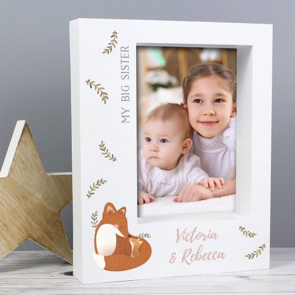 Personalised Mummy and Me Fox 7×5 Box Photo Frame