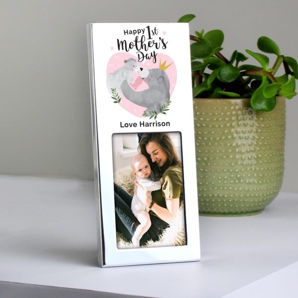 Personalised 1st Mothers Day Mama Bear 3×2 Photo Frame
