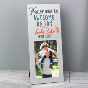 Personalised This Is What Awesome Looks Like Silver 2×3 Photo Frame