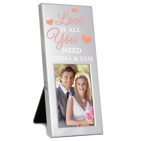 Personalised ‘Love is All You Need’ 3×2 Photo Frame