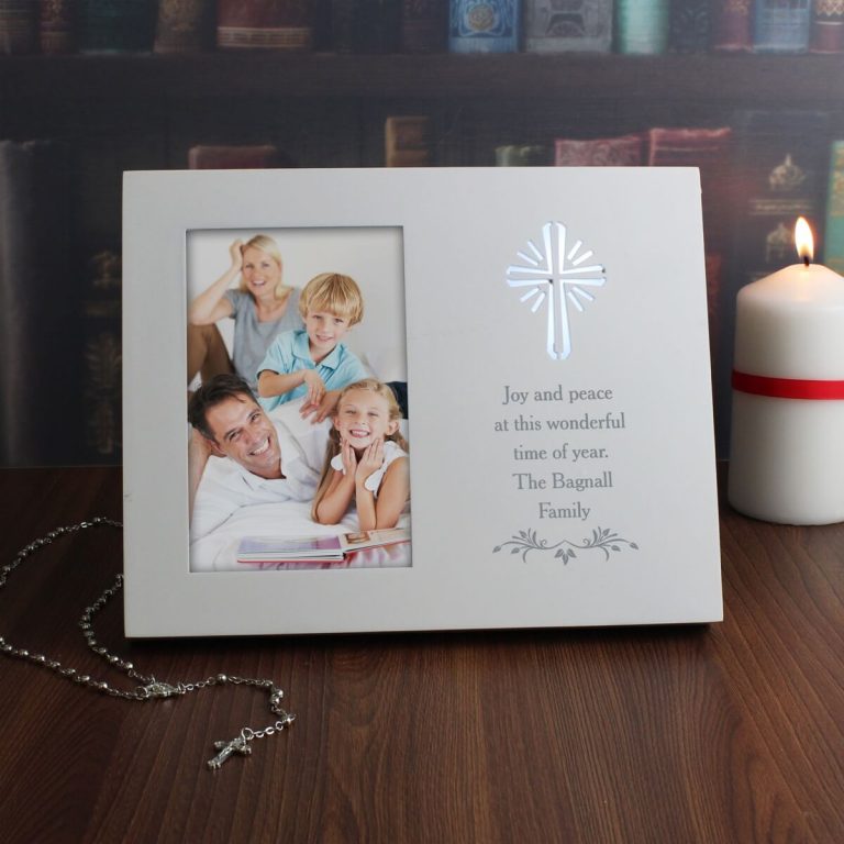 Personalised Cross Sentiments 6×4 Light Up Frame