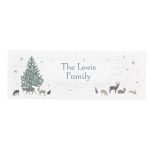 Personalised A Winters Night Wooden Block Sign