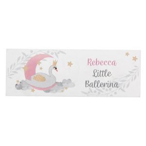 Personalised Hessian Elephant Twins Wooden Block Sign