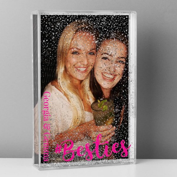 Personalised #Besties 6×4 Glitter Shaker Photo Frame