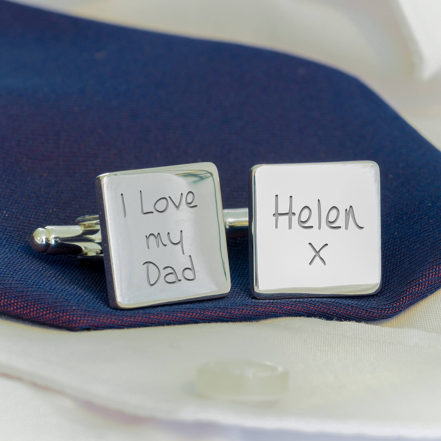 Personalised Cufflinks – I Love My Dad