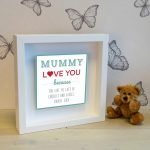 Personalised Shadow Text Frame – Mummy Love You Because