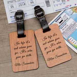 Personalised Leather Luggage Tag – Family