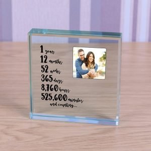 Personalised Baby To The Moon and Back 7×5 Box Photo Frame