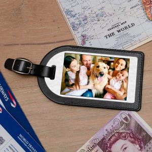 Personalised Leather Luggage Tag – Family